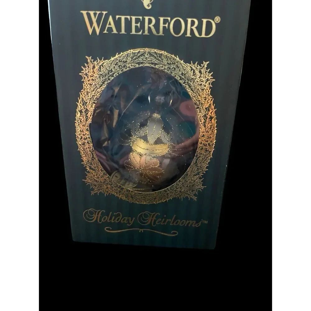 New Waterford Crystal 2001 Holiday Heirlooms Wine Goblet Christmas Ornament